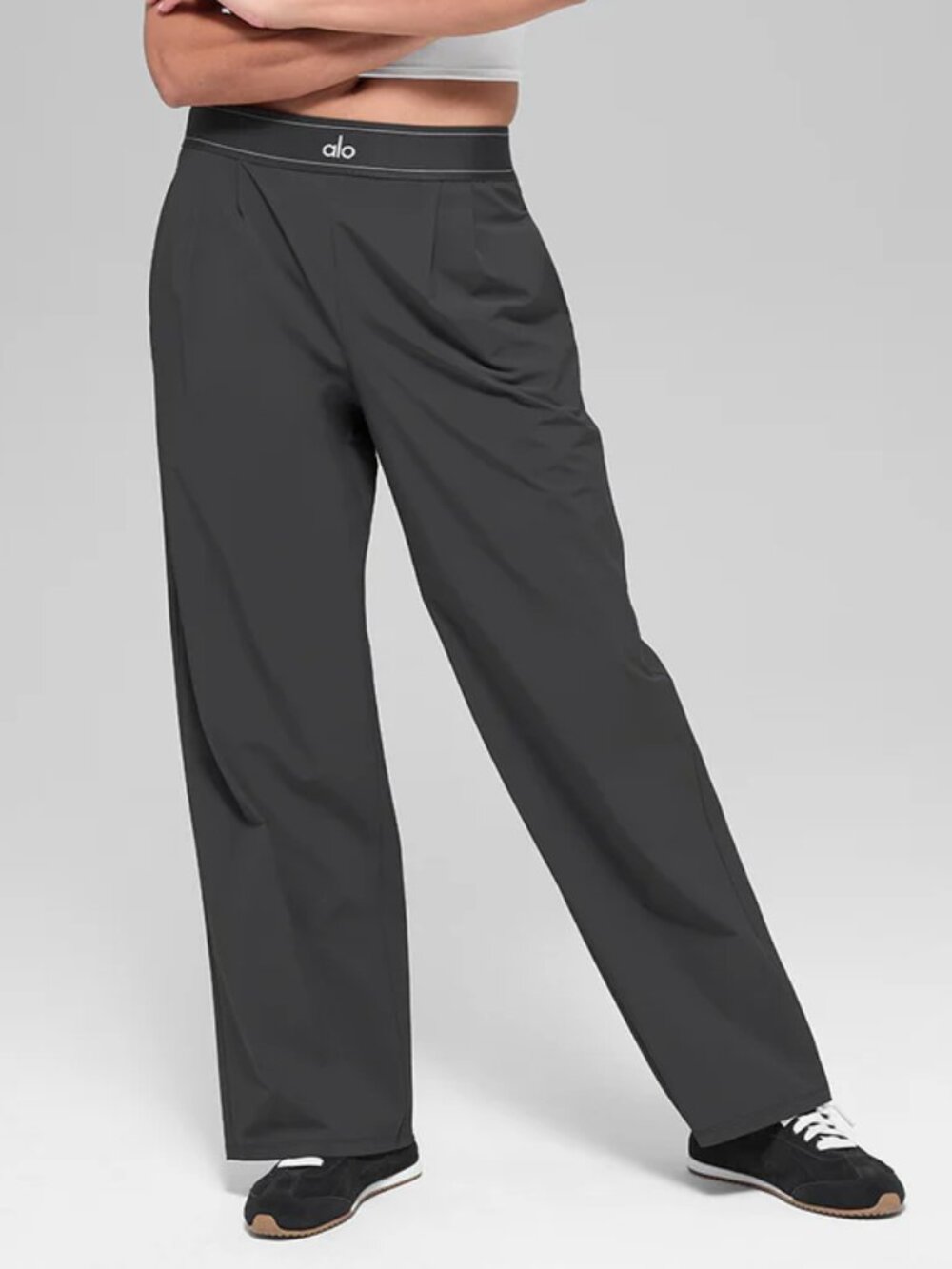 💙Deep Gray Alo Yoga Suit Up Trouser Regular💜 - Picture 2 of 8
